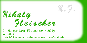mihaly fleischer business card